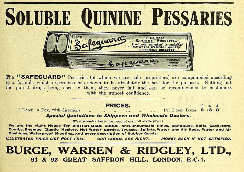 Propaganda de quinino como remédio