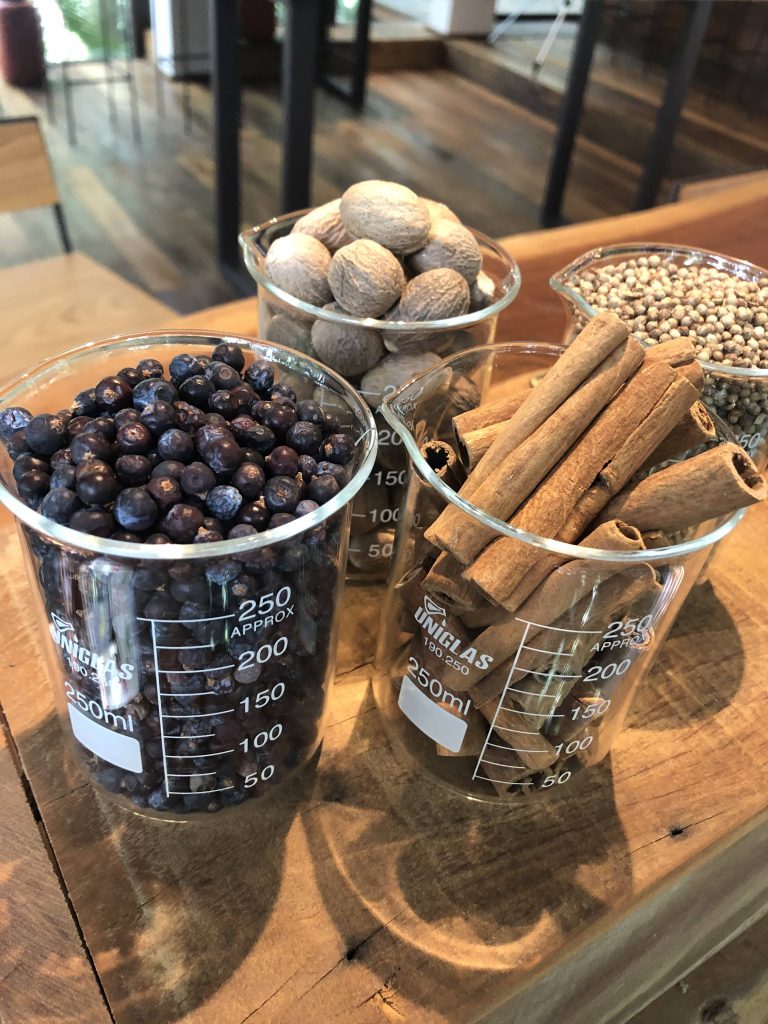 Botânicos comumente utilizados na produção de um Gin